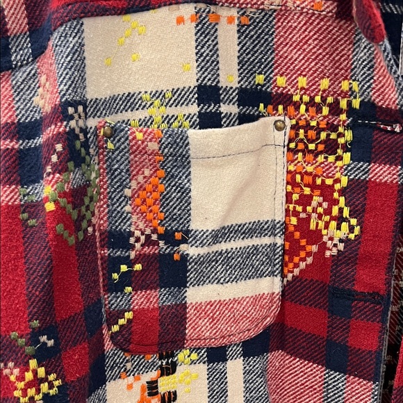 Pilcroplaid Embroidered Shacket - Picture 6 of 10